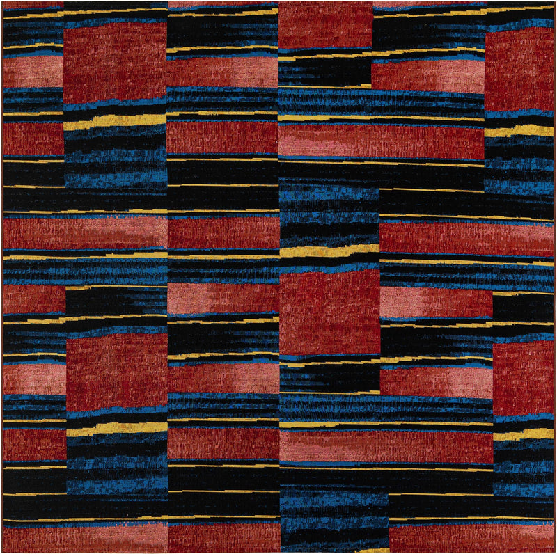 Urban Terrace Collection Area Rug -  Courtyard Square Multi  lifestyle 51