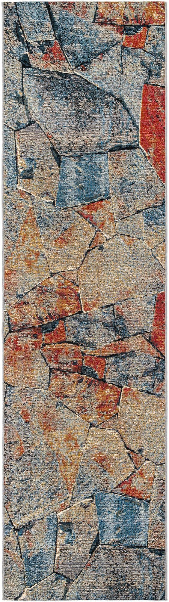 Urban Terrace Collection Area Rug -  Boulevard Runner Multi  lifestyle 22
