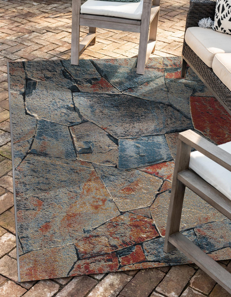 Urban Terrace Collection Area Rug -  Boulevard Rectangle Multi  lifestyle 7