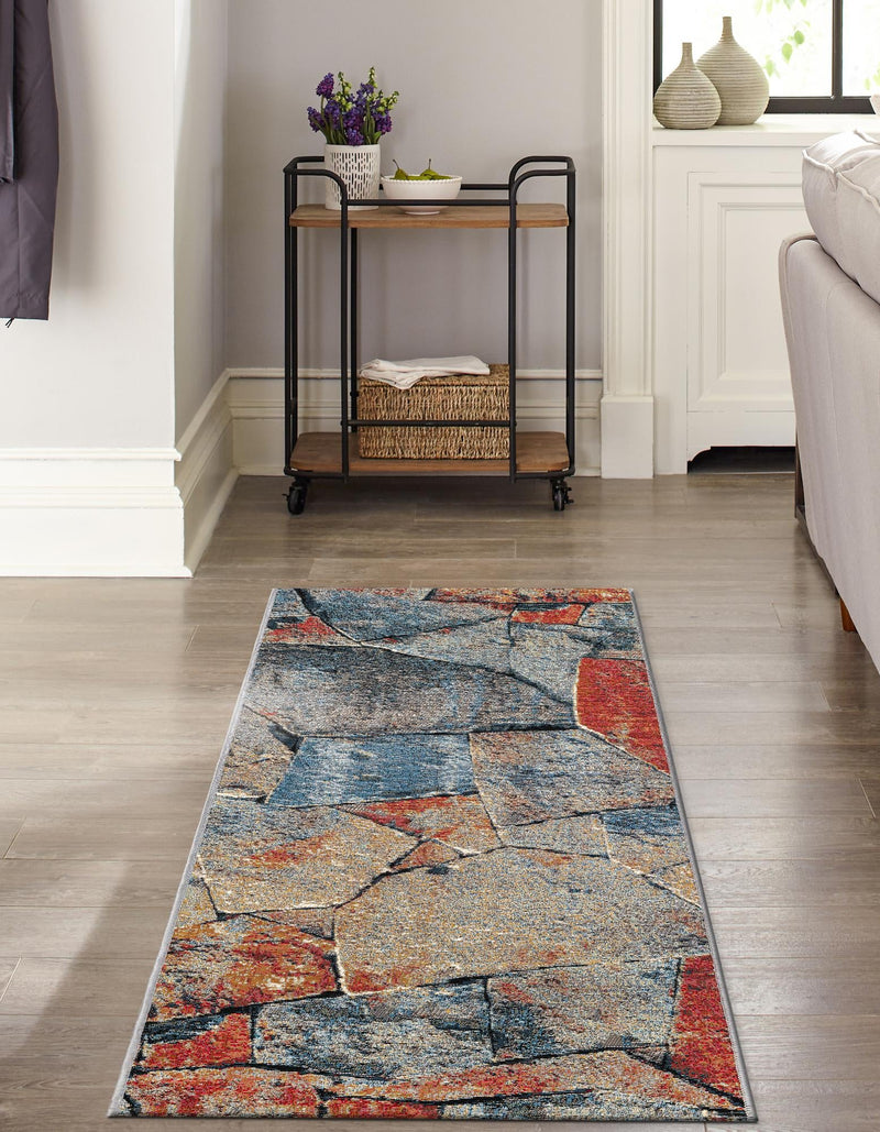 Urban Terrace Collection Area Rug -  Boulevard Runner Multi  lifestyle 28