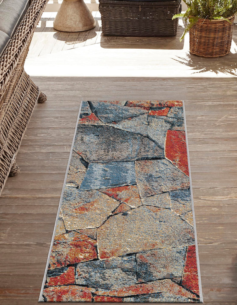 Urban Terrace Collection Area Rug -  Boulevard Runner Multi  lifestyle 37
