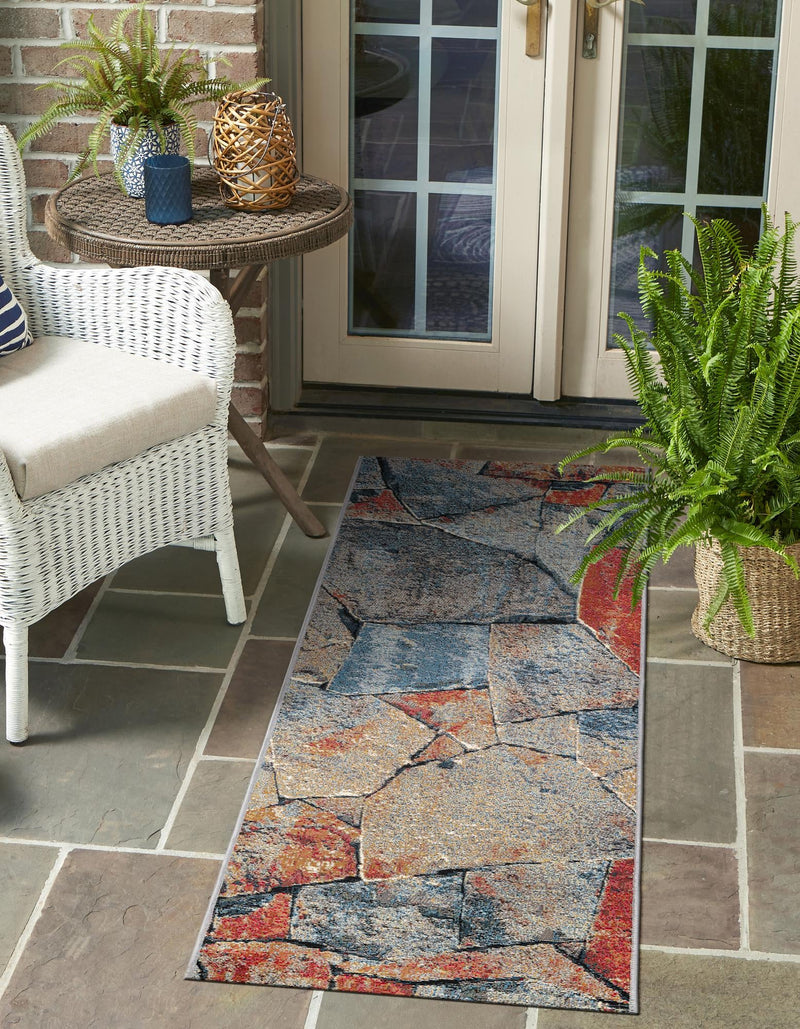 Urban Terrace Collection Area Rug -  Boulevard Runner Multi  lifestyle 43