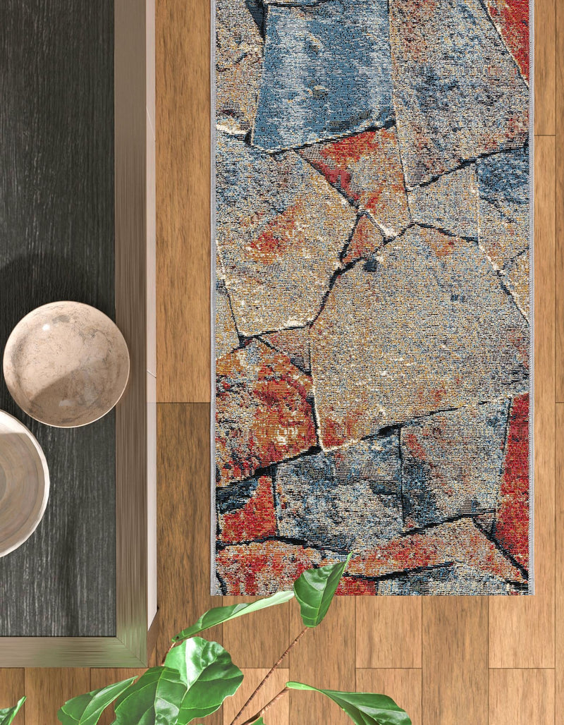 Urban Terrace Collection Area Rug -  Boulevard Runner Multi  lifestyle 52