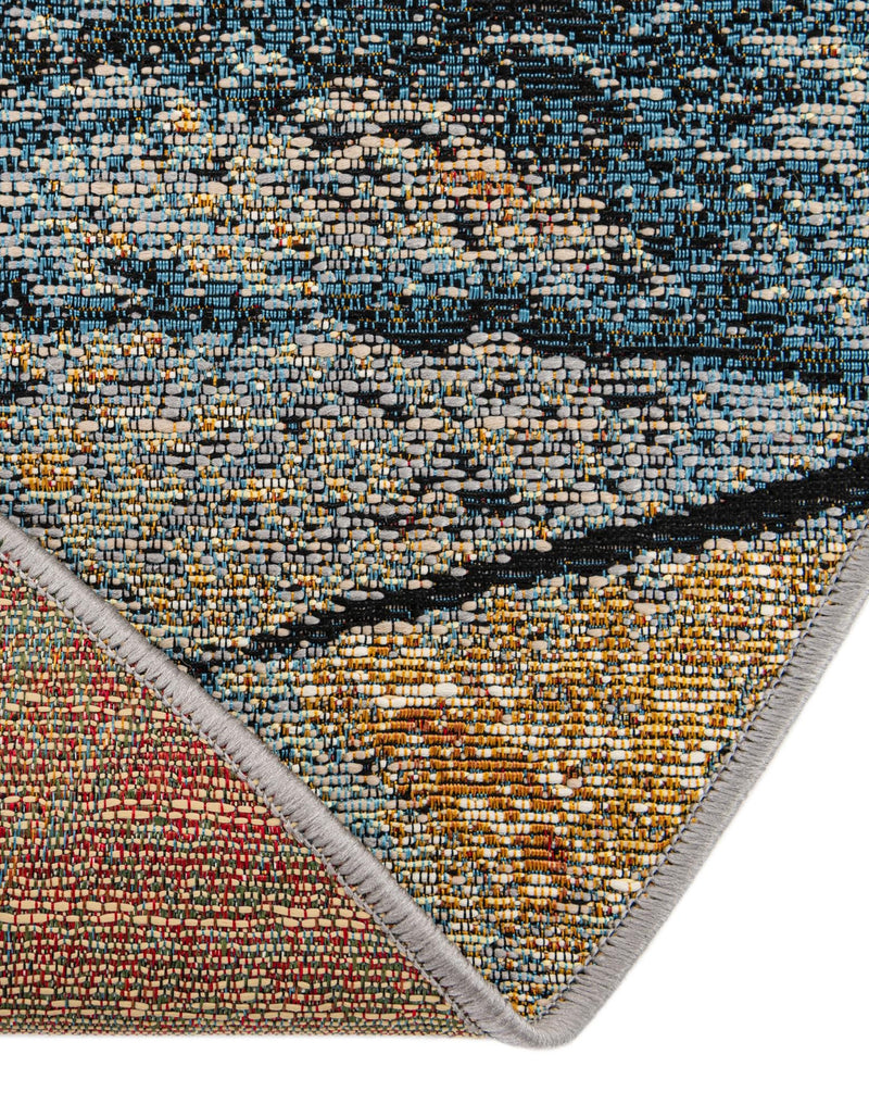 Urban Terrace Collection Area Rug -  Boulevard Round Multi  lifestyle 69