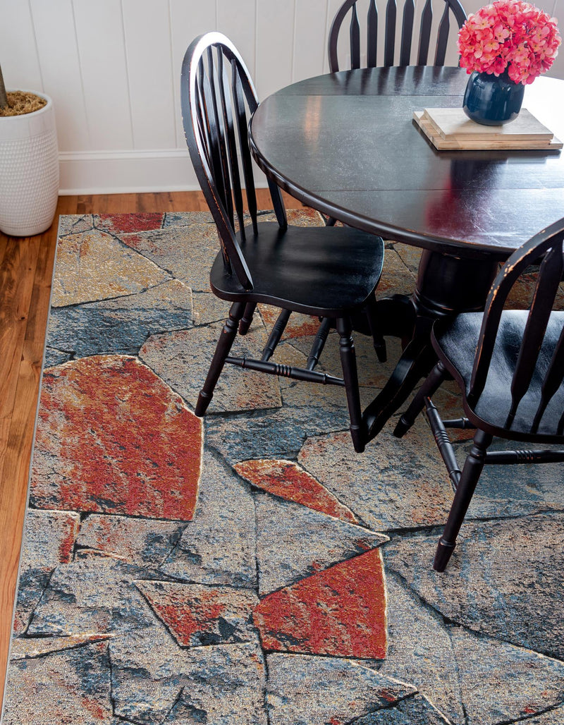 Urban Terrace Collection Area Rug -  Boulevard Square Multi  lifestyle 35