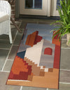 Urban Terrace Collection Area Rug -  Patio Runner Multi  lifestyle 37