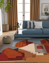 Urban Terrace Collection Area Rug -  Patio Square Multi  lifestyle 29