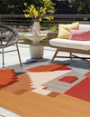Urban Terrace Collection Area Rug -  Patio Square Multi  lifestyle 32