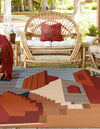 Urban Terrace Collection Area Rug -  Patio Square Multi  lifestyle 38