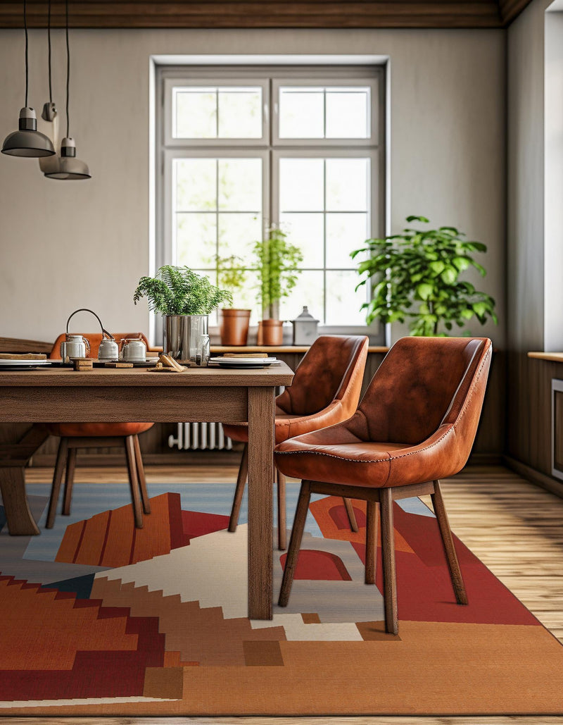 Urban Terrace Collection Area Rug -  Patio Square Multi  lifestyle 41