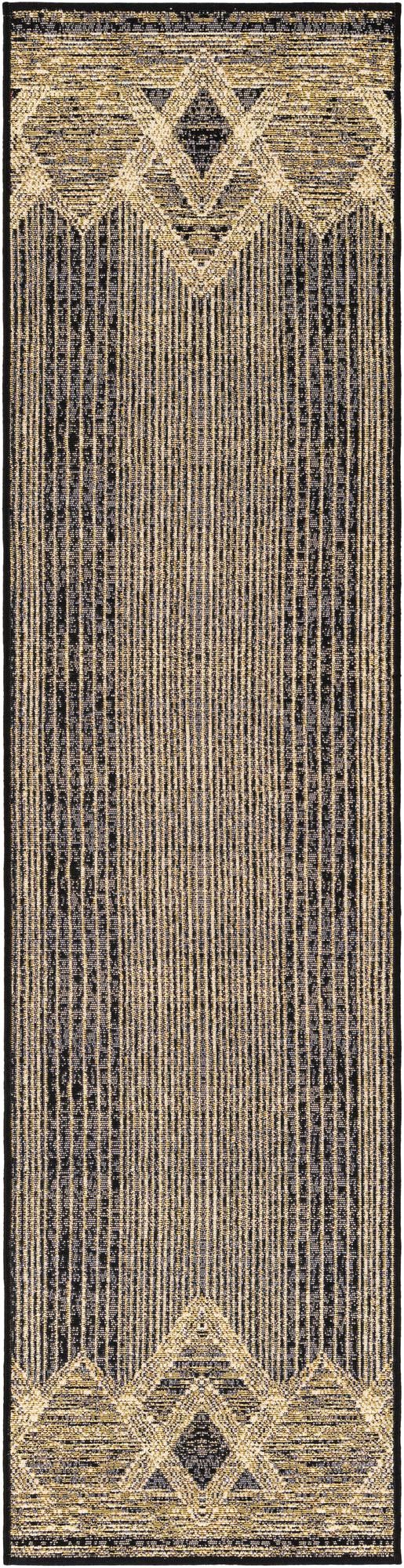 Urban Terrace Collection Area Rug -  Loft Runner Charcoal  lifestyle 34