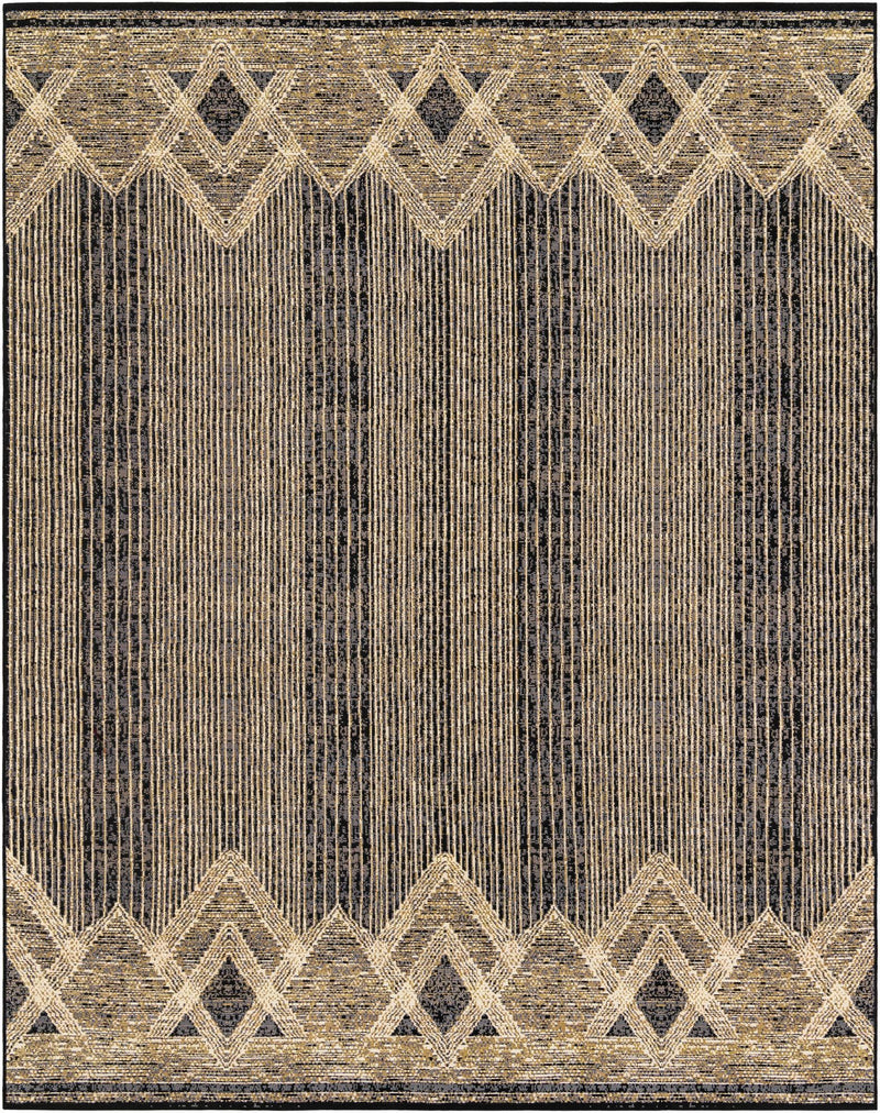 Urban Terrace Collection Area Rug -  Loft Rectangle Charcoal  lifestyle 2