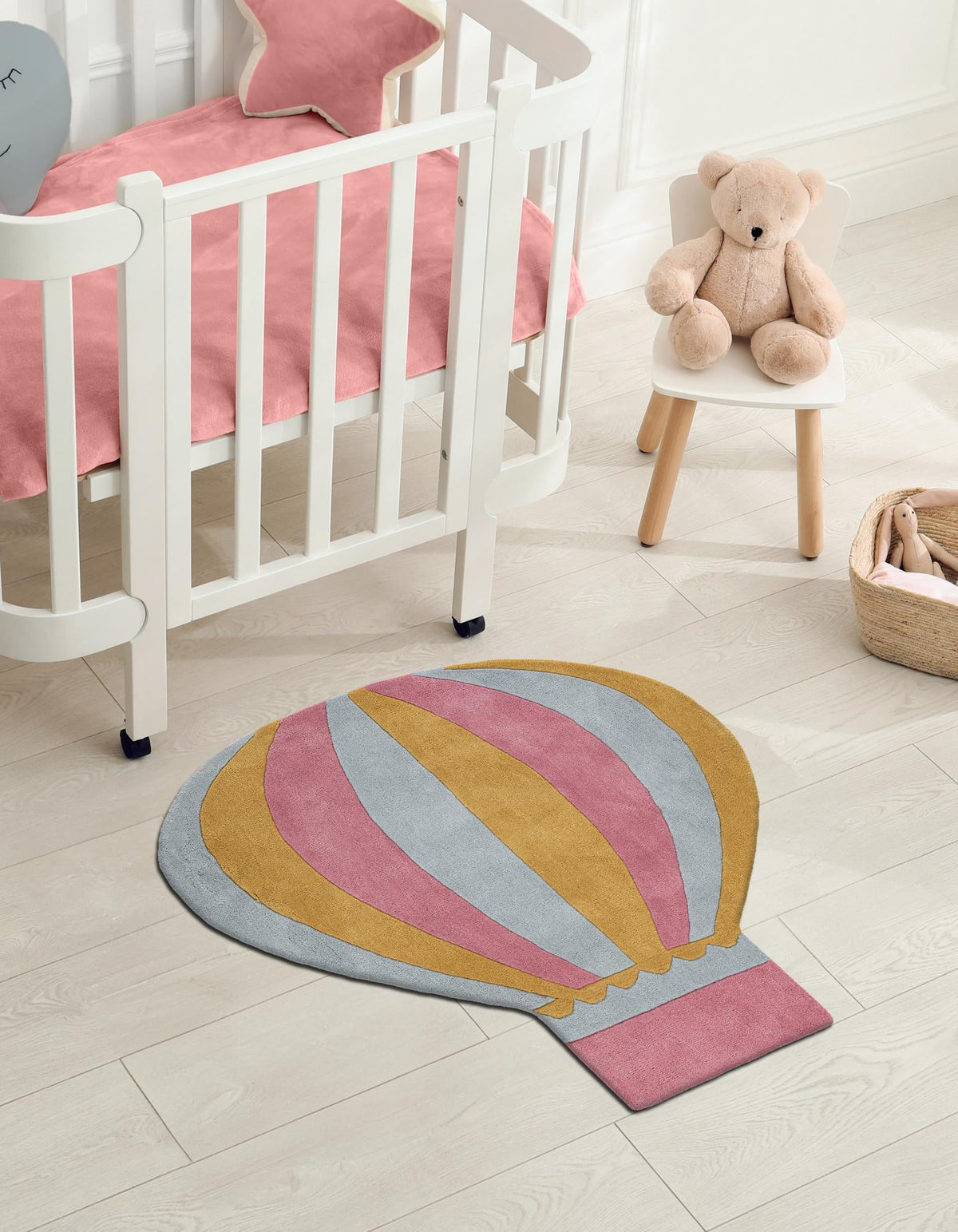 Whimsy Wonders Wool Collection Area Rug -  Oasis Square Multi  lifestyle 2