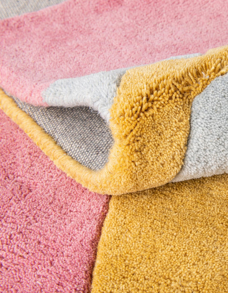 Whimsy Wonders Wool Collection Area Rug -  Oasis Square Multi  lifestyle 13