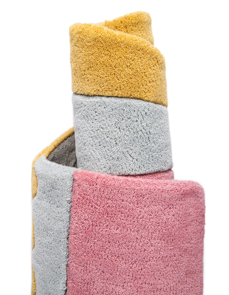 Whimsy Wonders Wool Collection Area Rug -  Oasis Square Multi  lifestyle 18