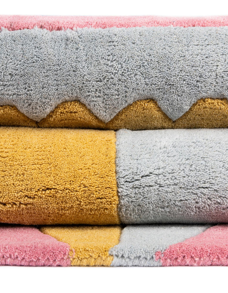 Whimsy Wonders Wool Collection Area Rug -  Oasis Square Multi  lifestyle 21