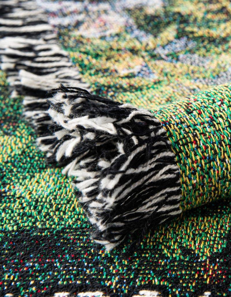 Fleece Haven Collection Area Rug - Aspen Rectangle Green  lifestyle 7