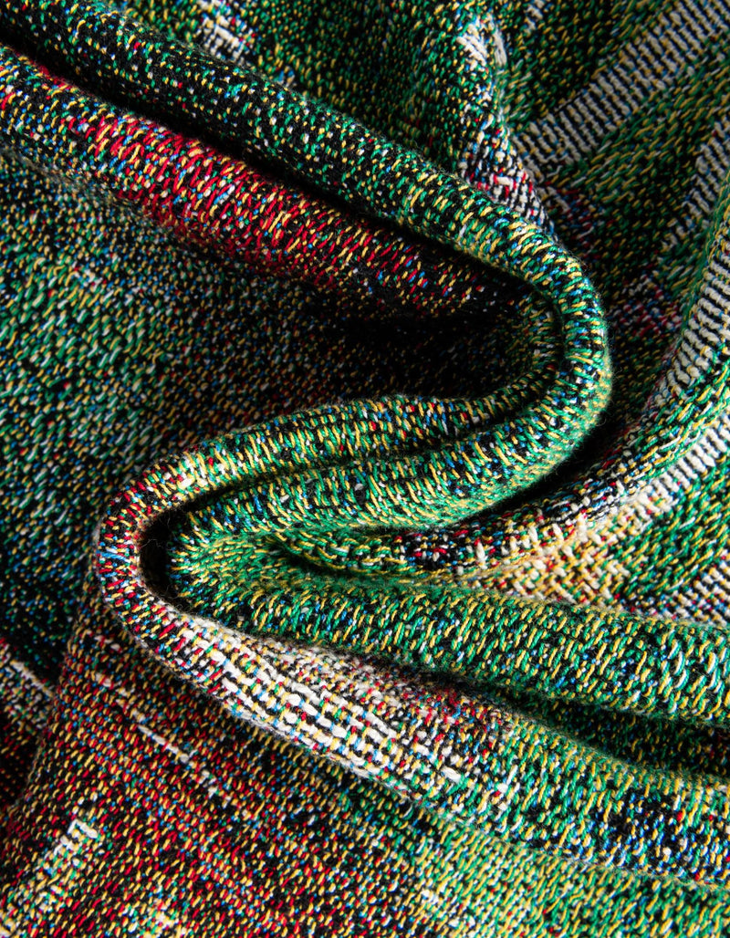 Fleece Haven Collection Area Rug - Aspen Rectangle Green  lifestyle 9