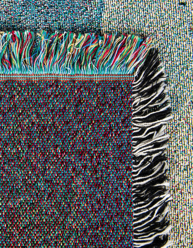 Fleece Haven Collection Area Rug -  Marquette Rectangle Green and White  lifestyle 10