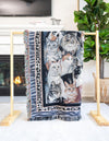 Fleece Haven Collection Area Rug -  Urbana Rectangle Black and White  lifestyle 4