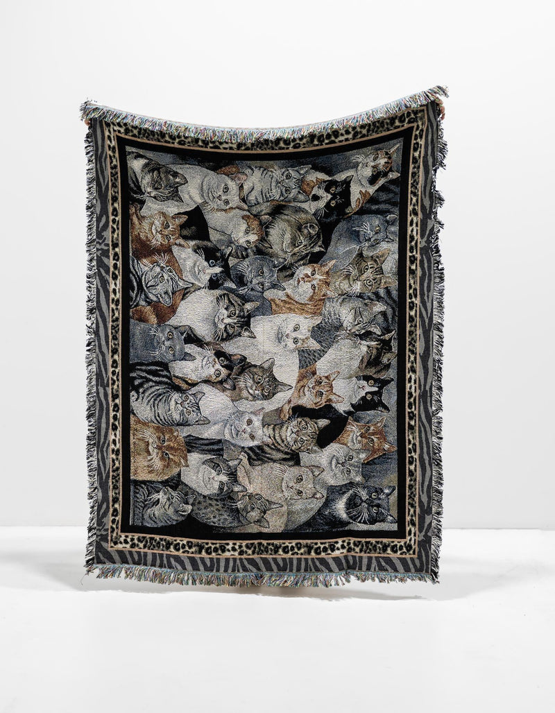 Fleece Haven Collection Area Rug -  Urbana Rectangle Black and White  lifestyle 6