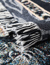 Fleece Haven Collection Area Rug -  Urbana Rectangle Black and White  lifestyle 7