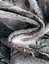 Fleece Haven Collection Area Rug -  Urbana Rectangle Black and White  lifestyle 9