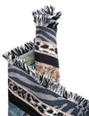 Fleece Haven Collection Area Rug -  Urbana Rectangle Black and White  lifestyle 12