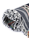 Fleece Haven Collection Area Rug -  Urbana Rectangle Black and White  lifestyle 13