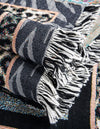 Fleece Haven Collection Area Rug -  Urbana Rectangle Black and White  lifestyle 14