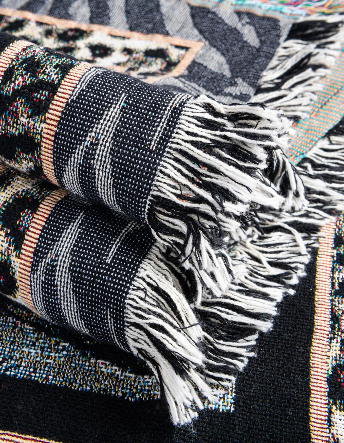Fleece Haven Collection Area Rug -  Urbana Rectangle Black and White  lifestyle 14