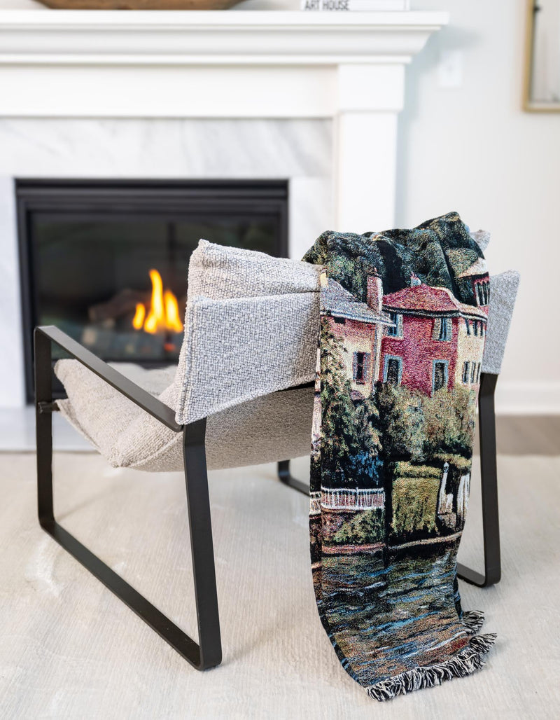 Fleece Haven Collection Area Rug -  Boulder Rectangle Multi  lifestyle 2