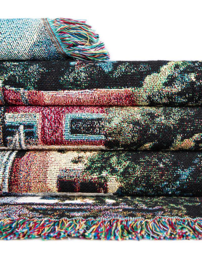 Fleece Haven Collection Area Rug -  Boulder Rectangle Multi  lifestyle 15