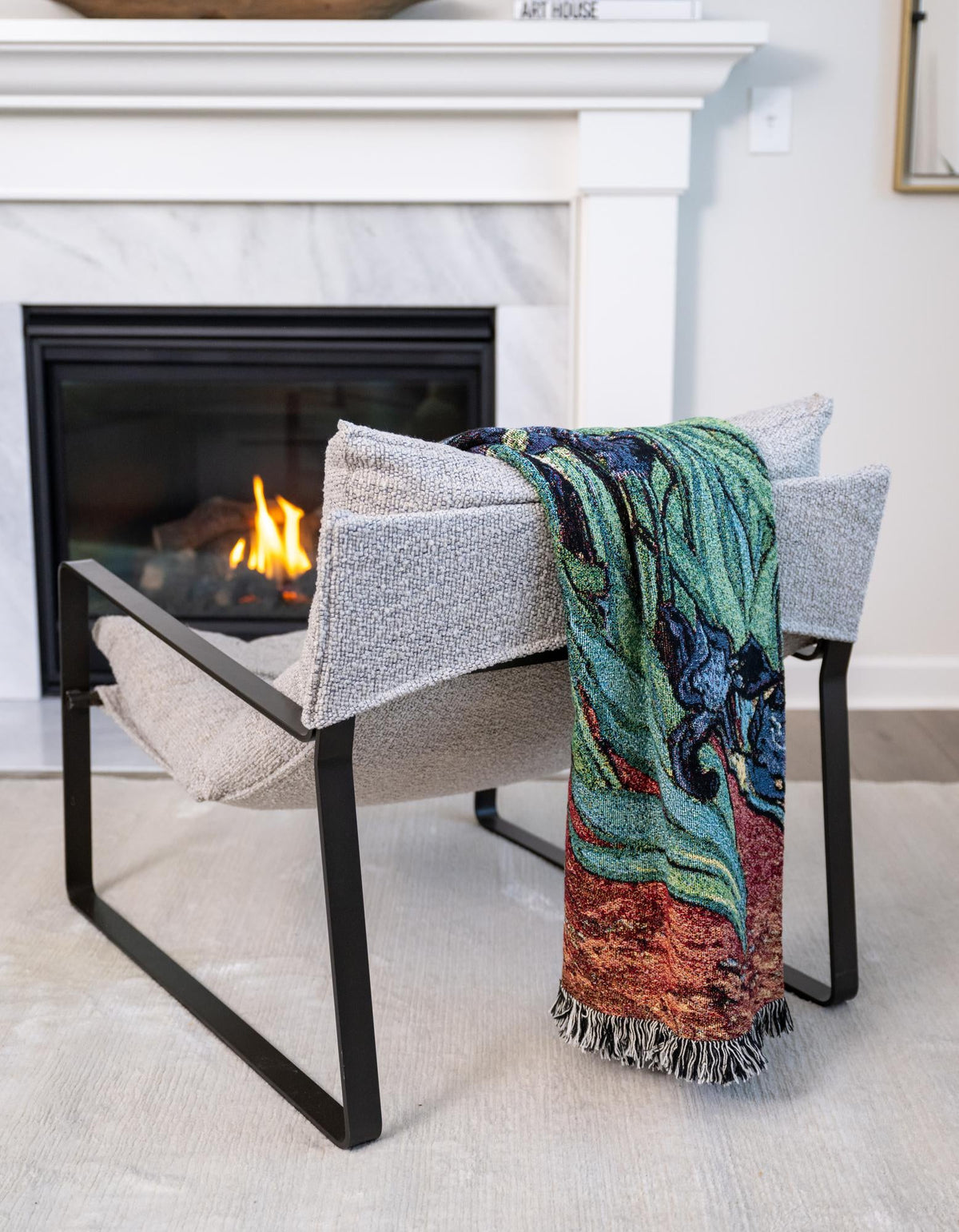 Fleece Haven Collection Area Rug -  Mesquite Rectangle Multi  lifestyle 2