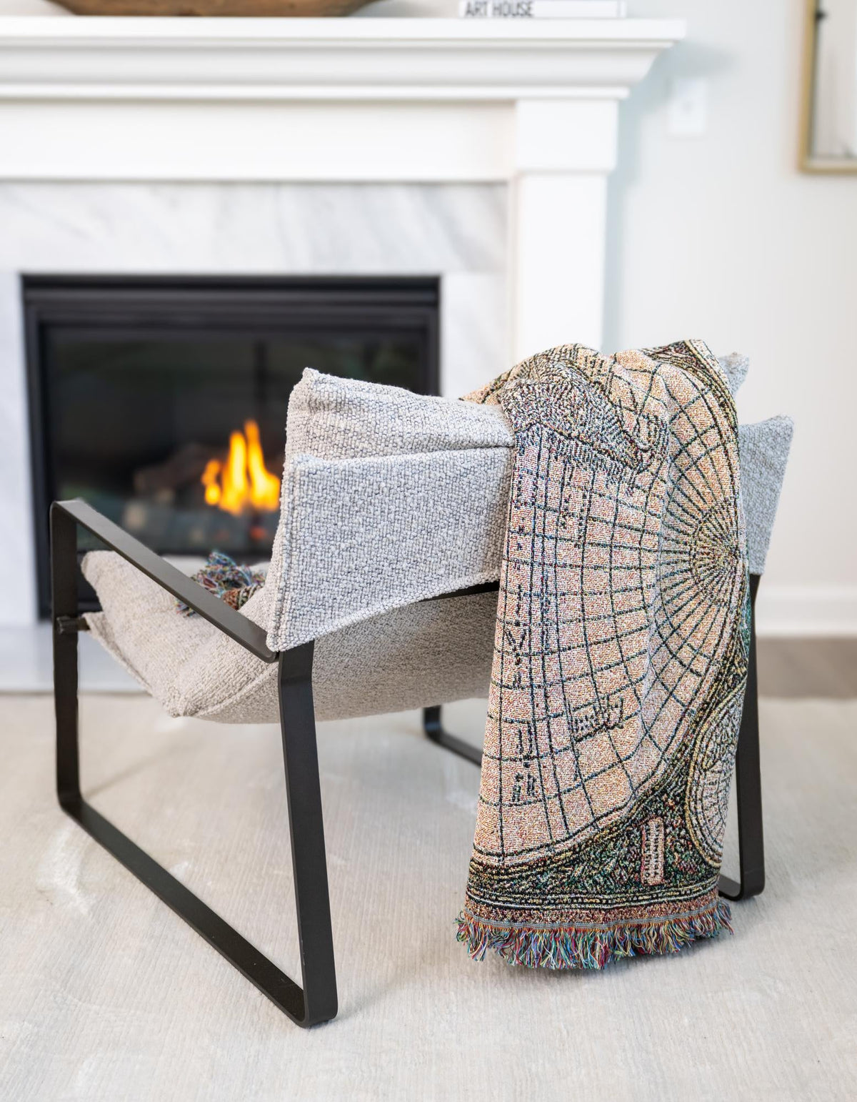 Fleece Haven Collection Area Rug -  Tacoma Rectangle Multi  lifestyle 2