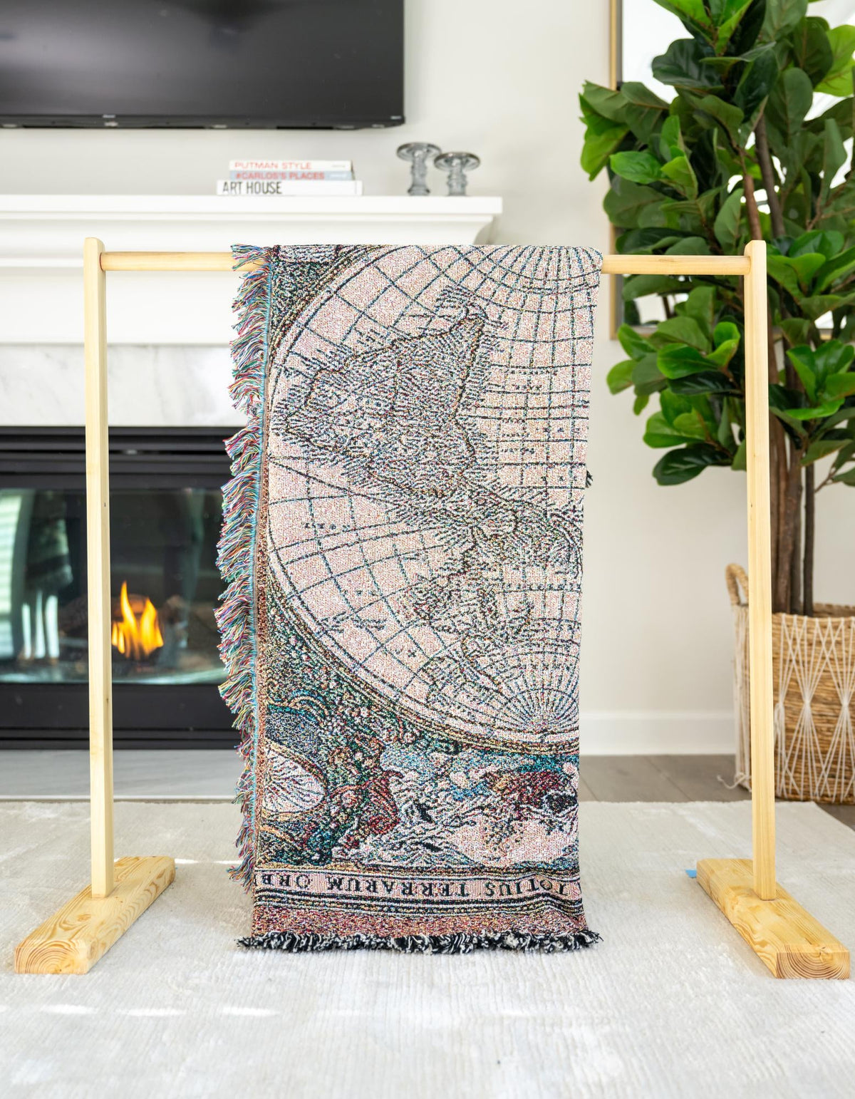 Fleece Haven Collection Area Rug -  Tacoma Rectangle Multi  lifestyle 4