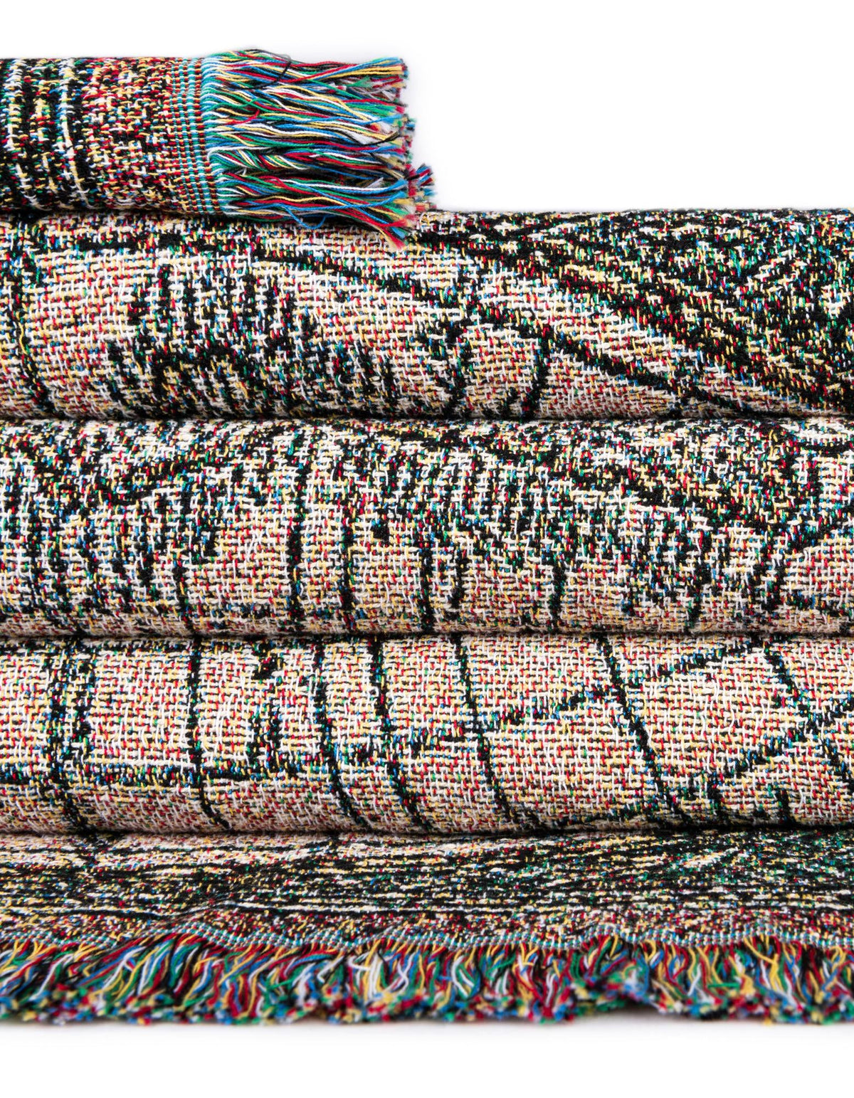 Fleece Haven Collection Area Rug -  Tacoma Rectangle Multi  lifestyle 15