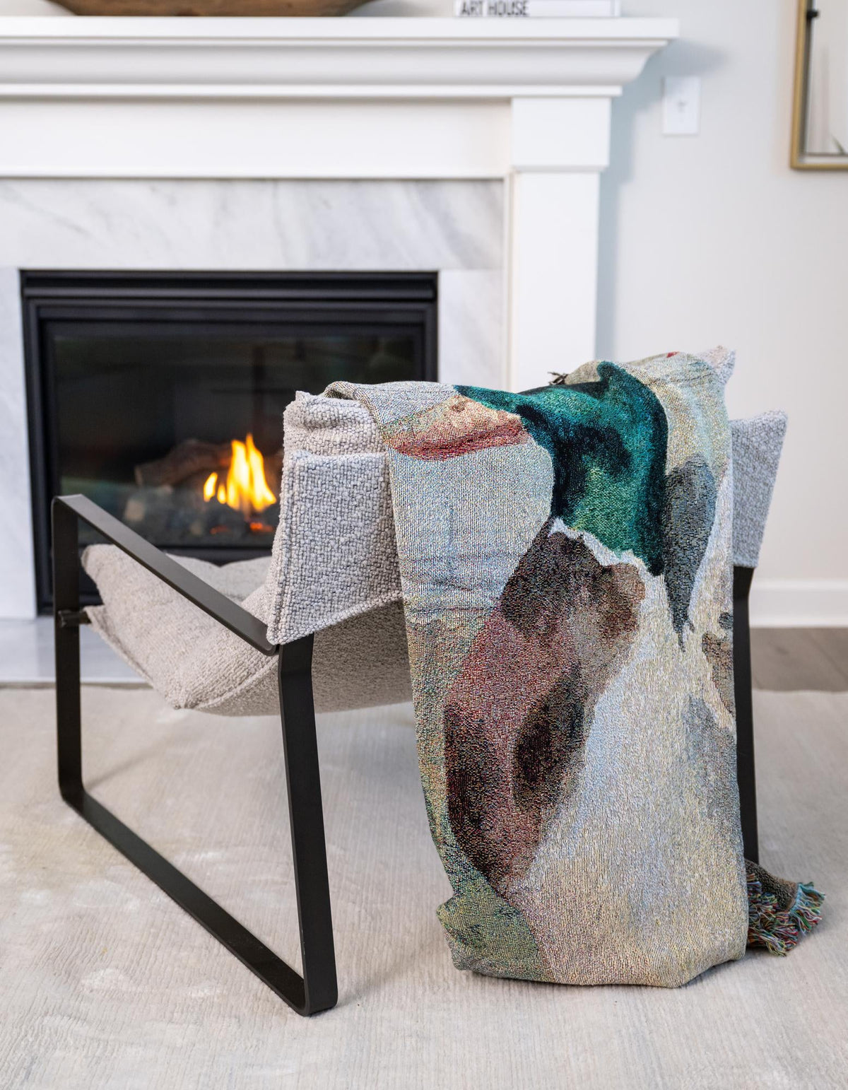 Fleece Haven Collection Area Rug -  Urbana Rectangle Multi  lifestyle 2