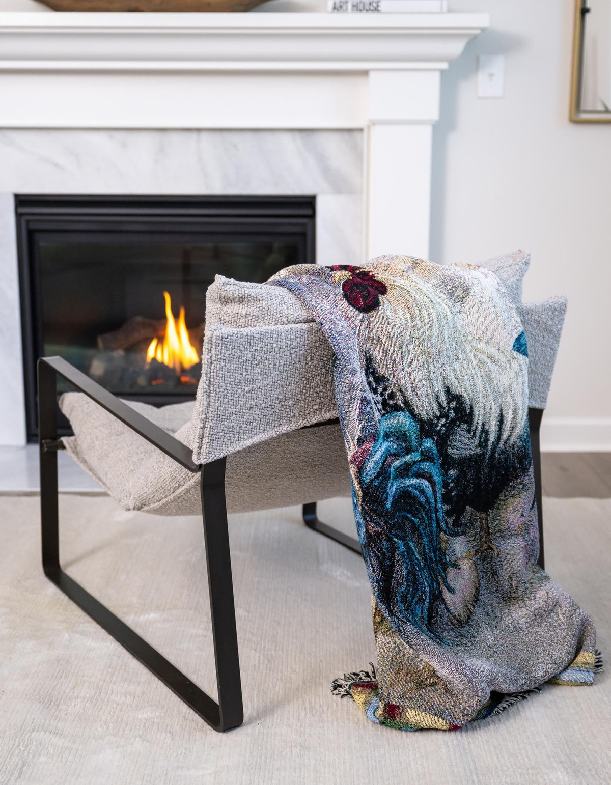 Fleece Haven Collection Area Rug -  Vail Rectangle Multi  lifestyle 2
