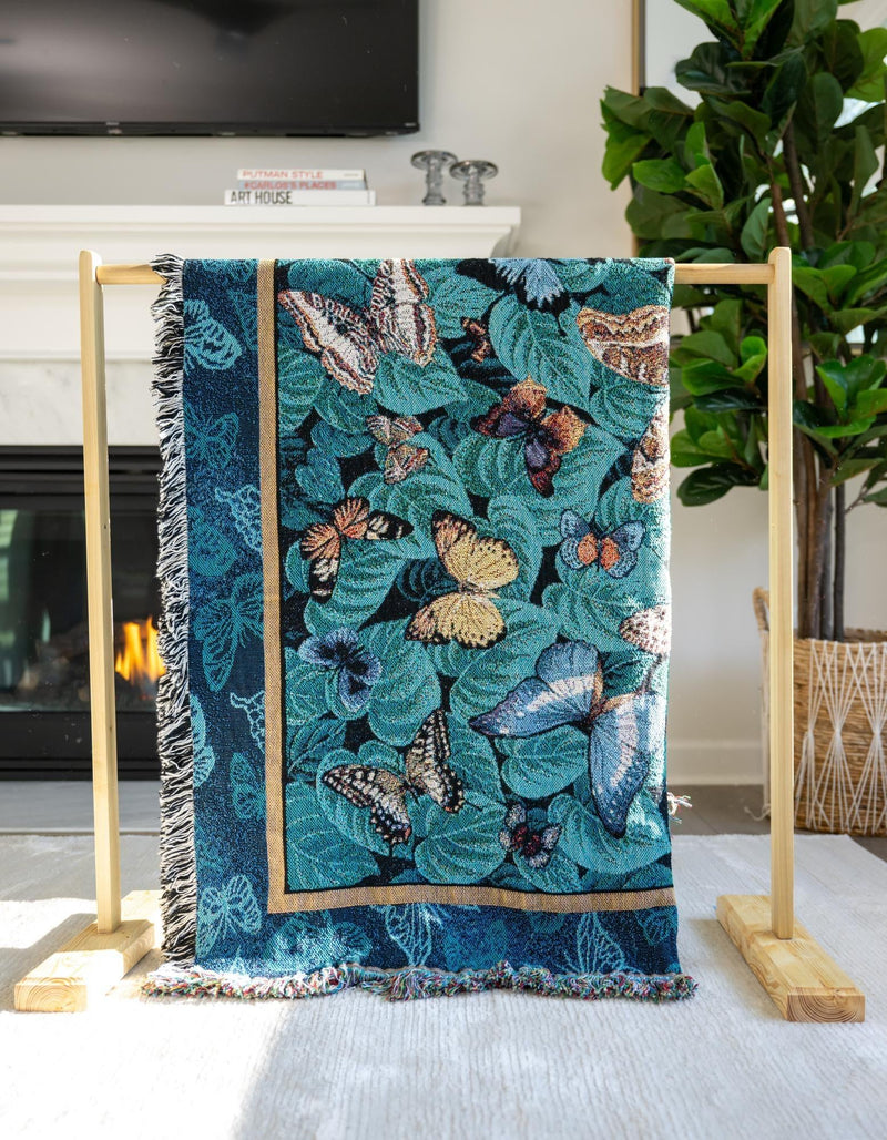 Fleece Haven Collection Area Rug -  Waco Rectangle Blue  lifestyle 7