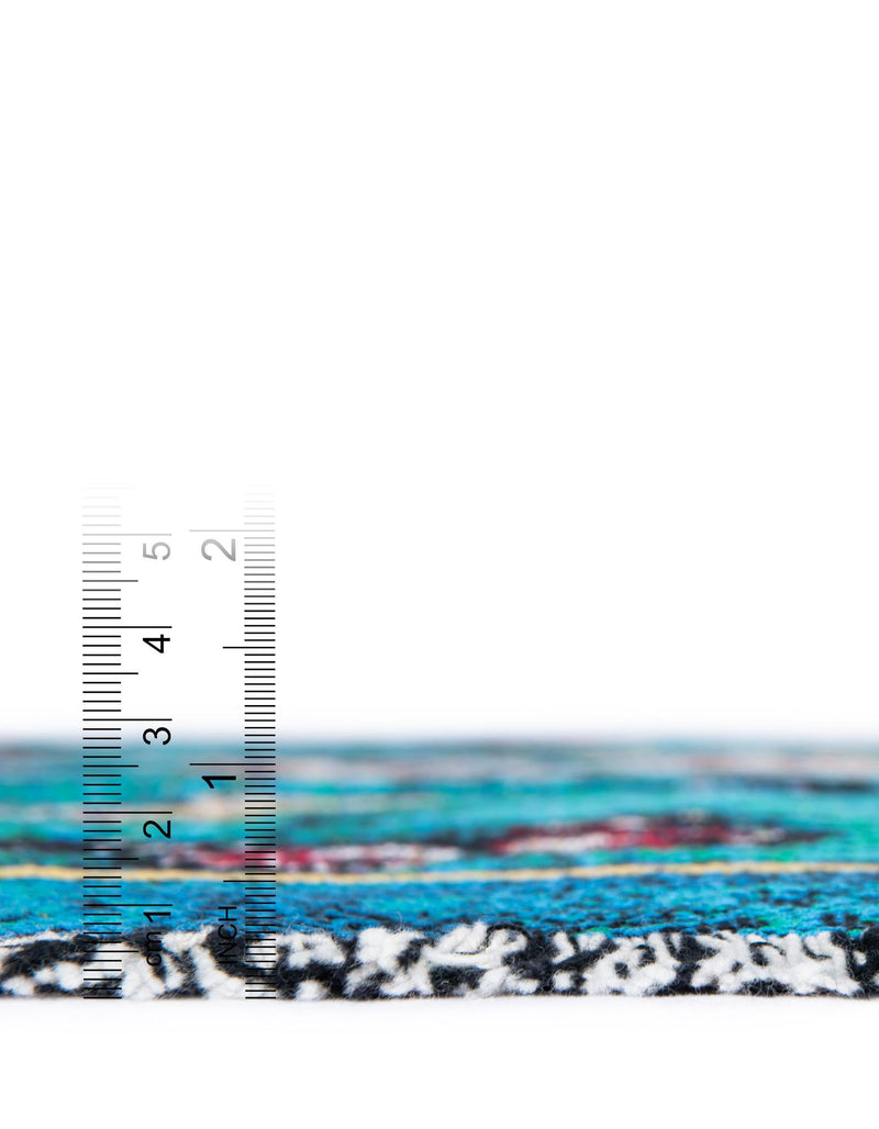 Fleece Haven Collection Area Rug -  Waco Rectangle Blue  lifestyle 6