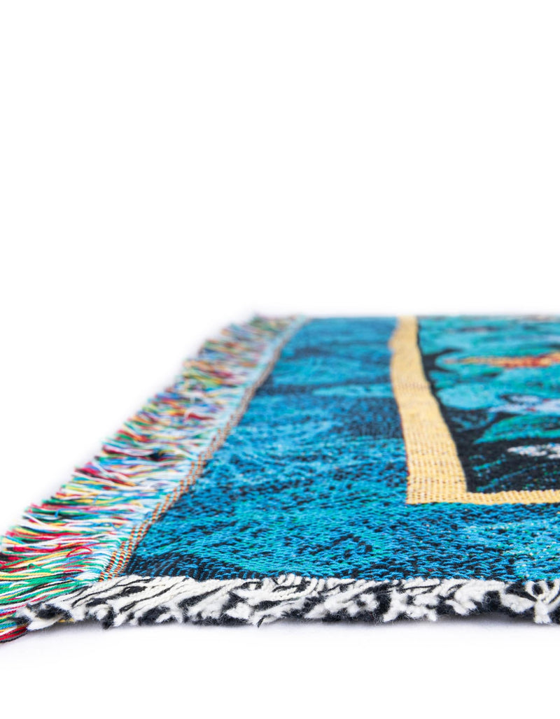 Fleece Haven Collection Area Rug -  Waco Rectangle Blue  lifestyle 8