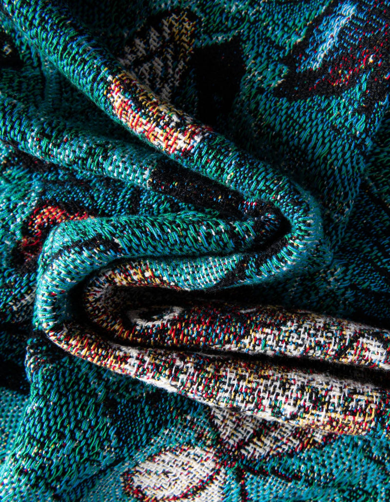 Fleece Haven Collection Area Rug -  Waco Rectangle Blue  lifestyle 9