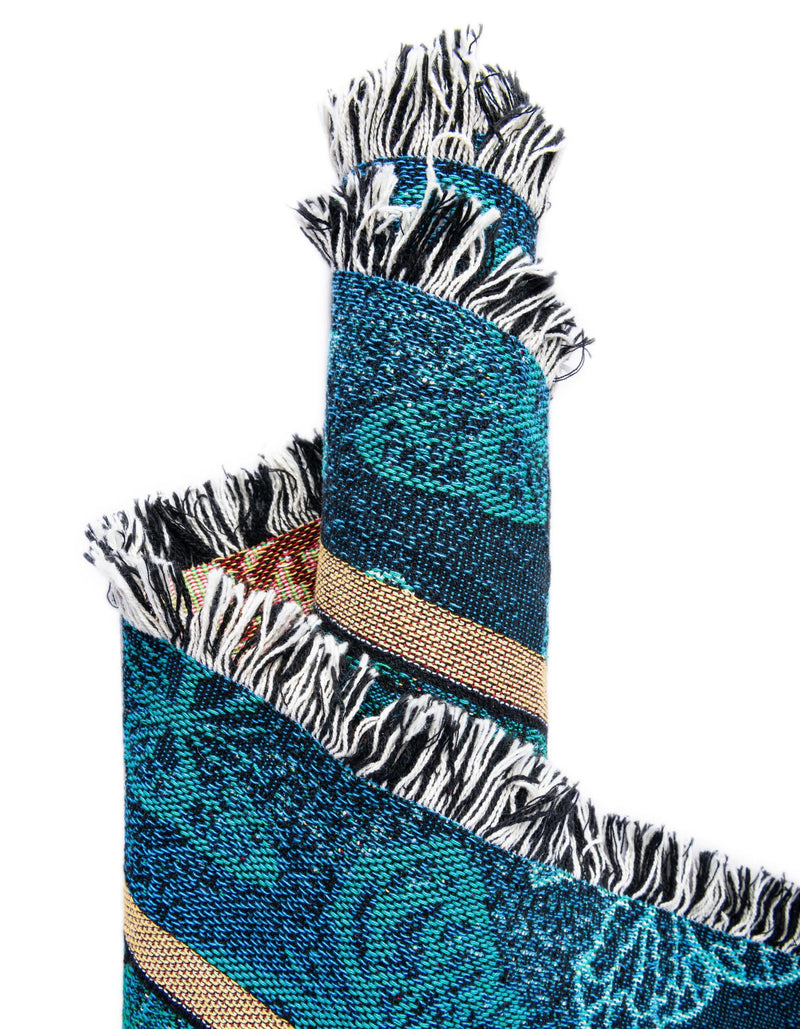 Fleece Haven Collection Area Rug -  Waco Rectangle Blue  lifestyle 12