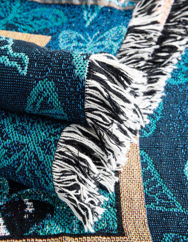 Fleece Haven Collection Area Rug -  Waco Rectangle Blue  lifestyle 14