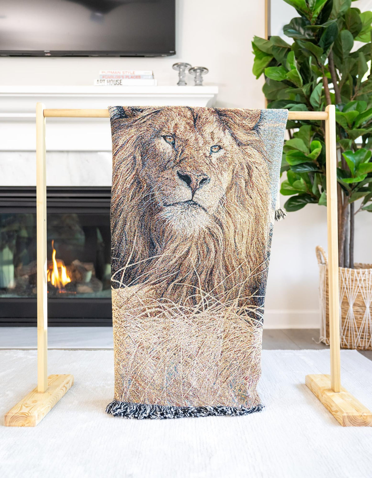 Fleece Haven Collection Area Rug -  Xerxes Rectangle Multi  lifestyle 4