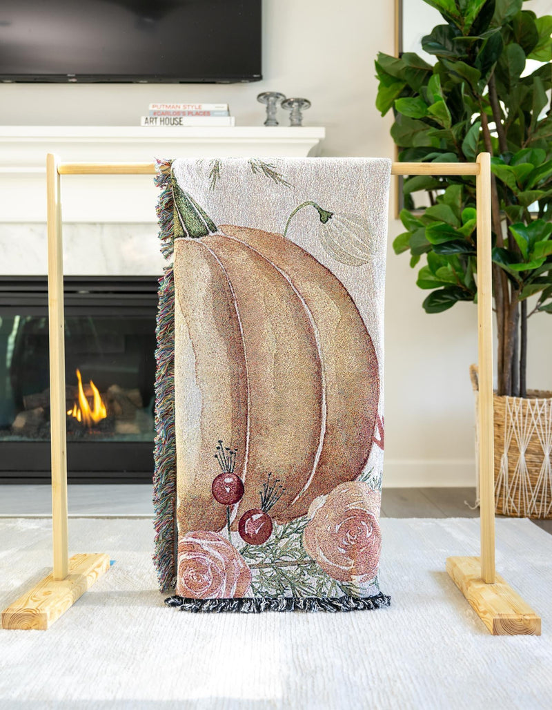 Fleece Haven Collection Area Rug -  Yuma Rectangle Orange  lifestyle 7