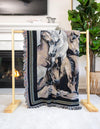 Fleece Haven Collection Area Rug -  Acadia Rectangle White Brown  lifestyle 7