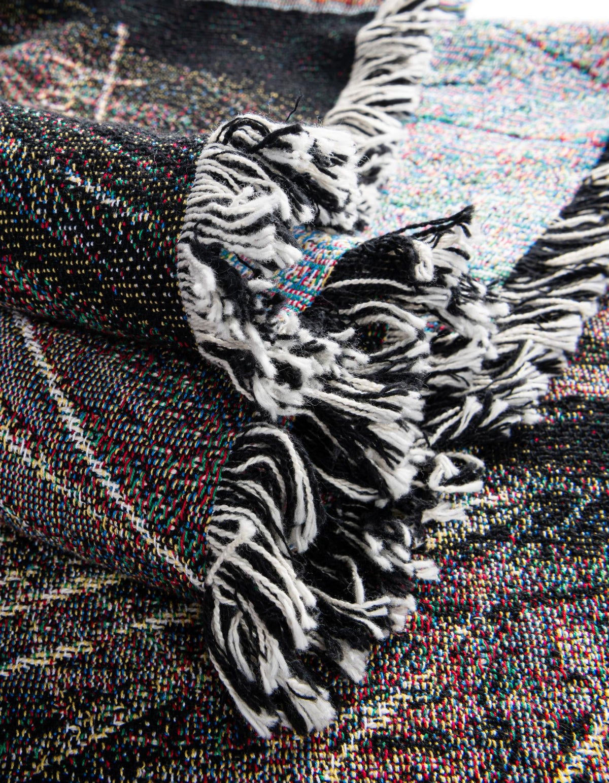 Fleece Haven Collection Area Rug -  Fargo Rectangle Multi  lifestyle 14