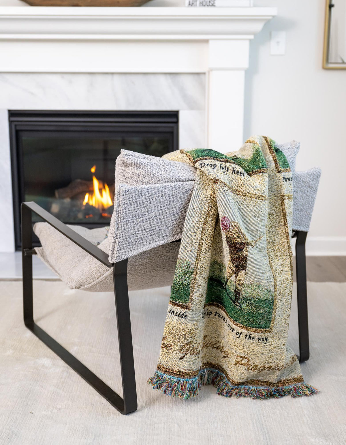 Fleece Haven Collection Area Rug -  Ironwood Rectangle Multi  lifestyle 3